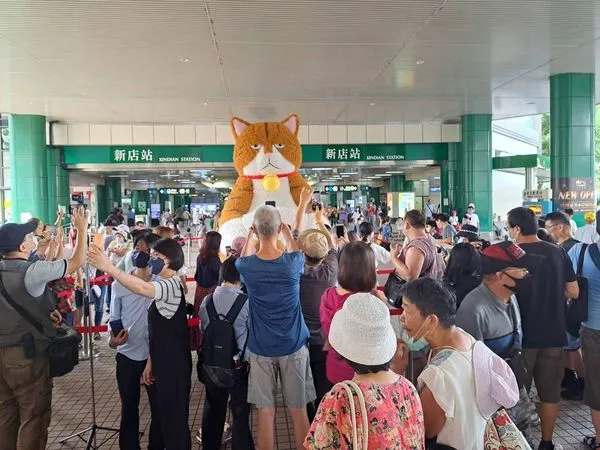 ▲瘋貓祭創造出3米高的「橘貓重重」意外引來各界貓奴們朝聖。（圖／翻攝自瘋貓祭、瘋貓祭提供）