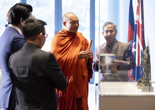 ▲▼澳洲國立美術館將3件被偷盜的青銅器歸還給柬埔寨政府。（圖／取自Australia`s national gallery）