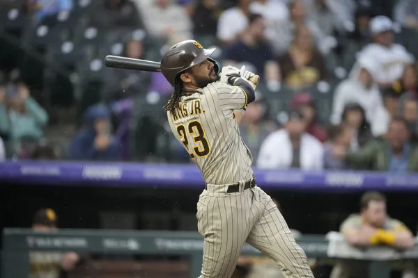 ▲教士「小帝士」小塔提斯(Fernando Tatis Jr.)敲出生涯百轟。（圖／達志影像／美聯社）