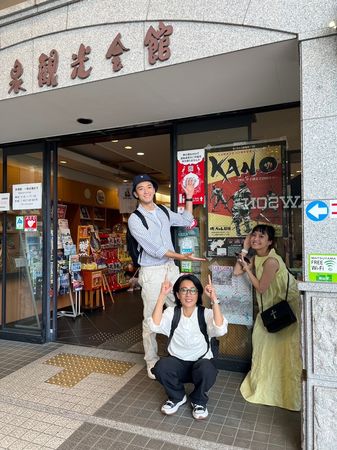 ▲陳希瑀主演舞台劇《KANO》日文音樂劇明日首演。陳希瑀鍾政均江明娟（圖／寶麗來國際娛樂提供）