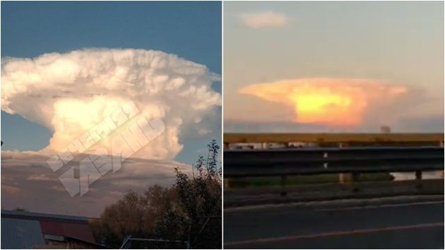 ▲▼俄羅斯喀山2日出現蘑菇雲，專家解釋。（圖／翻攝Telegram、推特）
