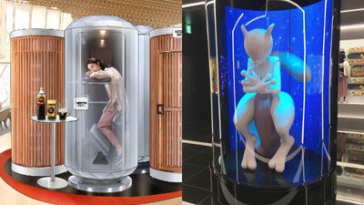 讓你輕鬆站著睡！日本咖啡廳推「立睡」獨立小包廂　網樂：像是超夢培養槽