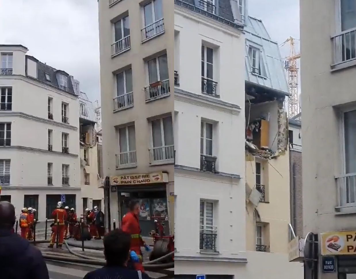 ▲巴黎住宅爆炸。（圖／翻攝推特）