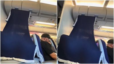 他見鄰座乘客「拿毛毯自製VIP空間」　經濟艙秒改造網驚：好像不錯