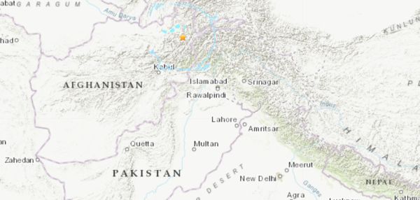 ▲▼阿富汗發生規模5.8地震。（圖／翻攝自USGS）
