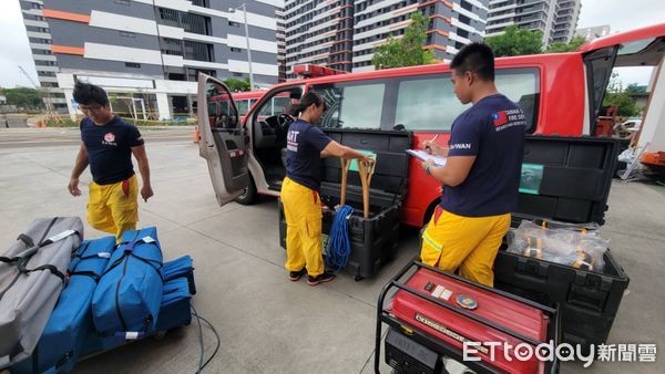 ▲南投縣仁愛鄉降下豪雨，造成土石流災害，多處傳出災情，台南市消防局特搜隊人員集結待命，若接獲支援需求，可立即前往災區支援救災。（圖／記者林東良翻攝，下同）