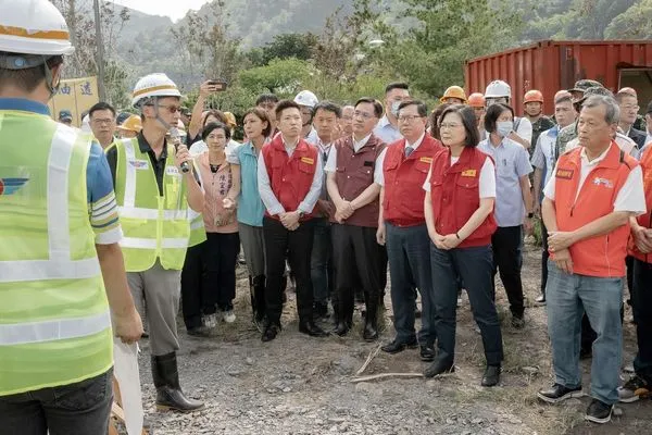 ▲▼總統蔡英文赴南投勘災。（圖／總統府提供）