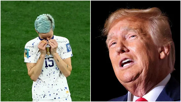 ▲▼美國女足世界盃止步16強提前出局，川普諷「覺醒失敗」。（圖／路透）