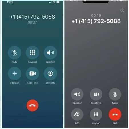 ▲iOS 17更新後通話按鍵改變。（圖／CNBC）