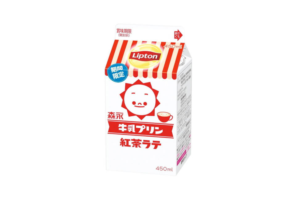 ▲日本「立頓牛奶布丁茶拿鐵」。（圖／翻攝自官網）