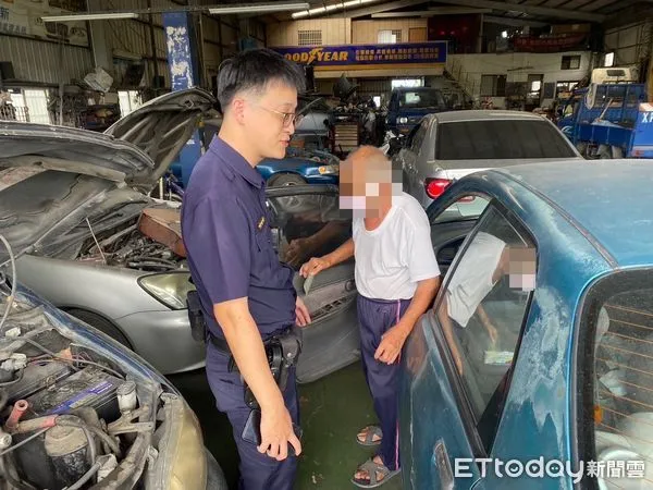 ▲里港警分局九如駐所員警幫王男找回愛車子             。（圖／記者陳崑福翻攝）