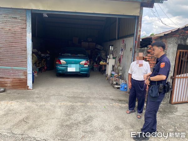 ▲里港警分局九如駐所員警幫王男找回愛車子             。（圖／記者陳崑福翻攝）