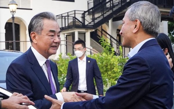 ▲新加坡是王毅回任大陸外交部長後首個出訪國家。（圖／翻攝大陸外交部）