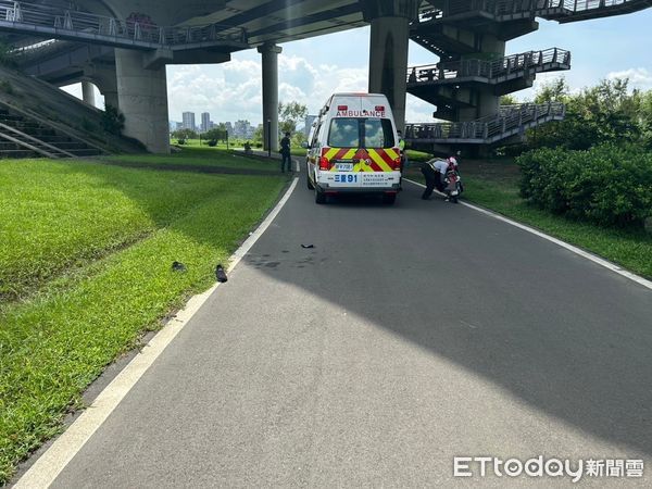 ▲▼ 1男倒自行車道全身血亡！以為騎車自摔…警往上一看曝真相 。（圖／記者戴上容翻攝）