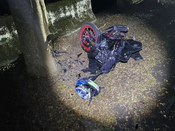 ▲彰化139縣道昨晚發生自摔命危車禍。（圖／記者唐詠絮翻攝）