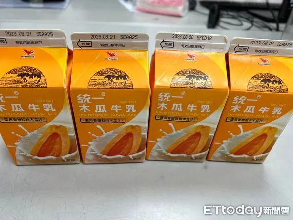 ▲朱婦在超商偷取4瓶木瓜牛奶，卻辯稱是店員不收錢。（圖／記者陸運陞翻攝）