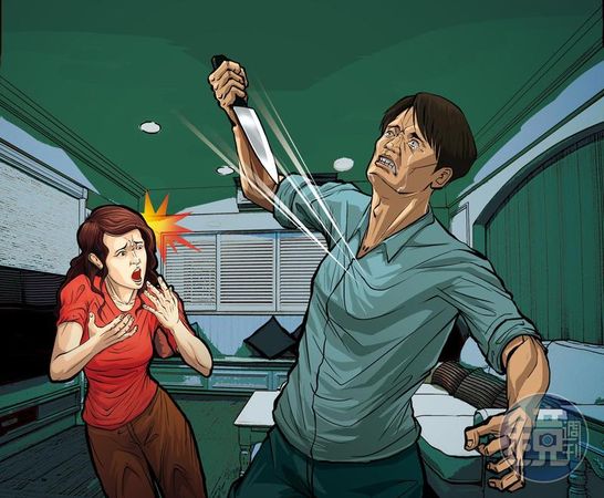 台東戒治所聘僱人員在妻子面前自捅胸部及腹部，自殺身亡。（示意圖）