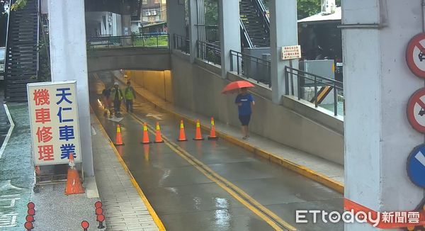 ▲▼新竹市、地下道、下雨積水。（圖／新竹市政府提供）