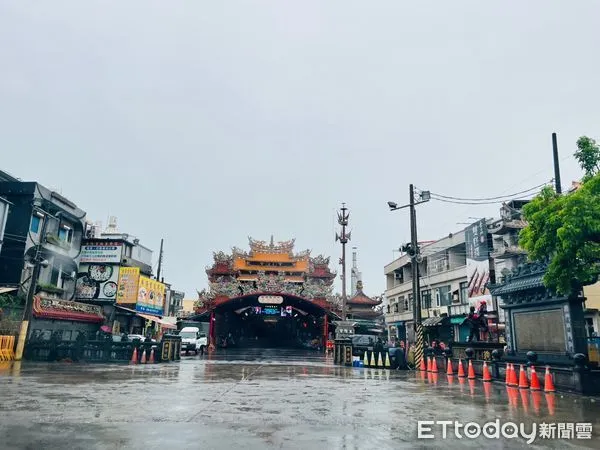 ▲東港東隆宮及四周沒有積水            。（圖／民眾提供，下同）