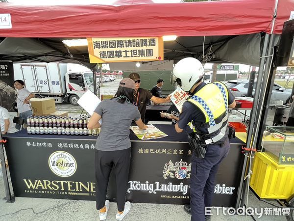 ▲▼  「靠山發浪音樂祭」警方加強酒駕零容忍宣導。（圖／水上分局提供）