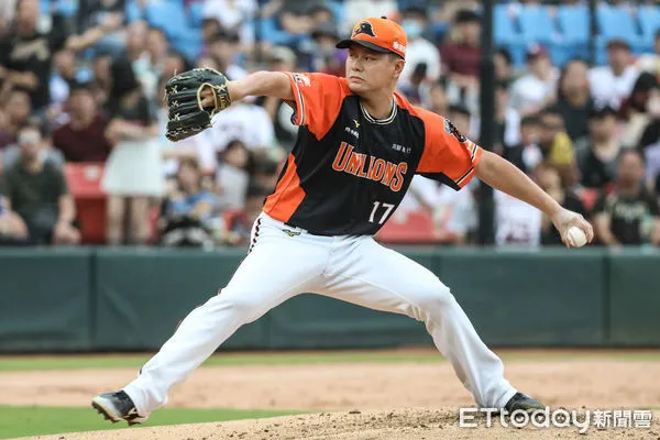 ▲統一獅投手林子崴。（圖／記者林敬旻攝）