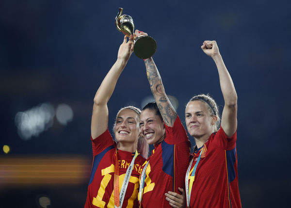▲▼西班牙女足奪世界盃冠軍。（圖／路透）