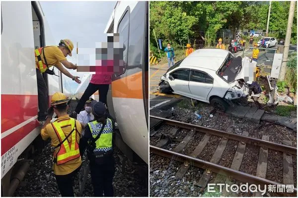 ▲太魯閣遭酒駕轎車猛撞。（圖／民眾提供，下同）