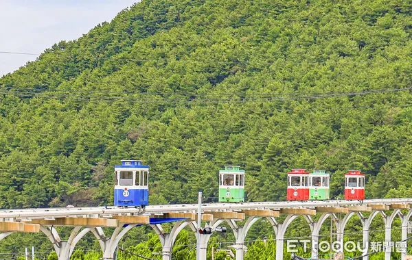 ▲▼海雲台藍線公園Blueline Park，釜山海濱列車，釜山天空膠囊列車，釜山旅遊。（圖／記者蔡玟君攝）