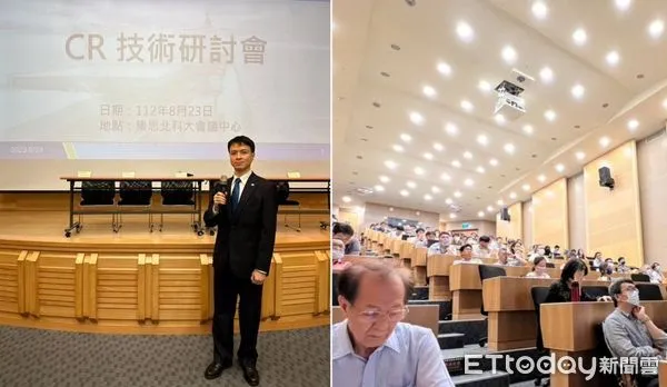 ▲CR技術研討會由總驗船師黃建樺博士主持，現場座無虛席。（圖／CR提供）