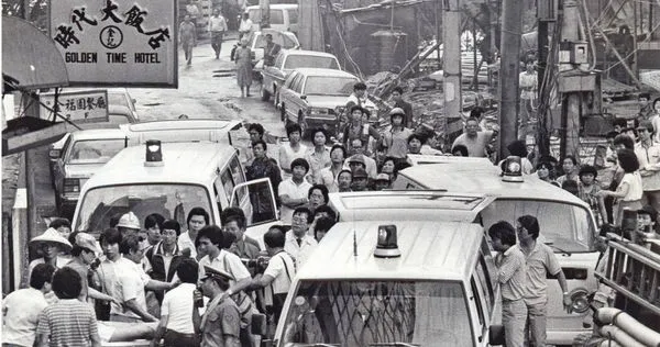 台北著名凶宅錦新大樓之前為時代大飯店，1984年曾因電線走火釀成19死、49傷的重大傷亡。（圖／翻攝當事人臉書）