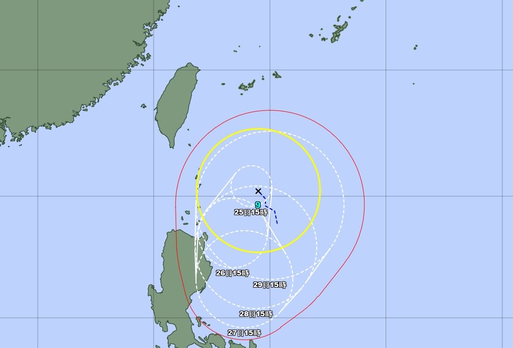 ▲▼9號颱風「蘇拉」生成。（圖／翻攝日本氣象廳）