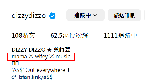 ▲▼蔡詩芸爆婚變後首露面。（圖／翻攝自Instagram／dizzydizzo）