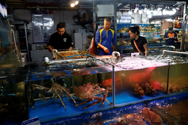 ▲▼北京的海鮮市場。（圖／路透社）