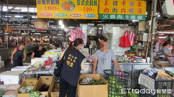 新北市大台北果菜市場假羊肉案件。（圖／新北市衛生局提供）