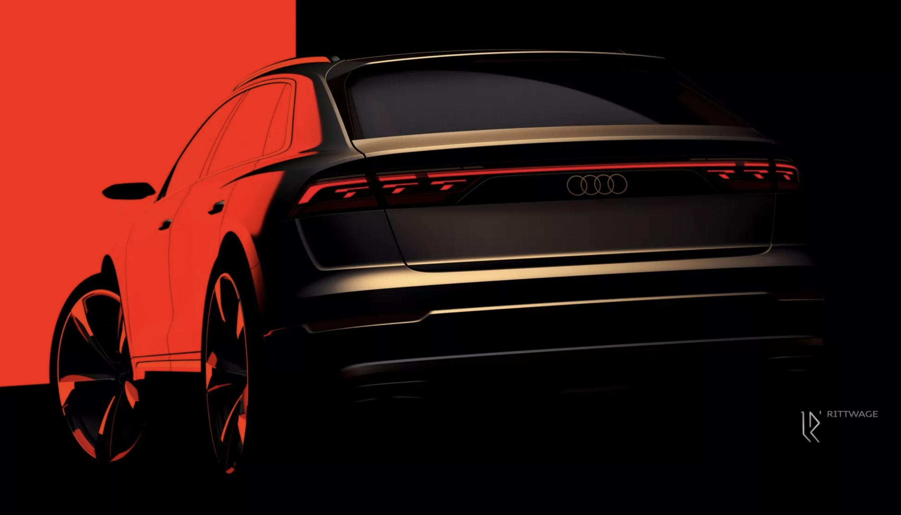 ▲Audi Q8小改款預告9月5日亮相。（圖／翻攝自Audi）