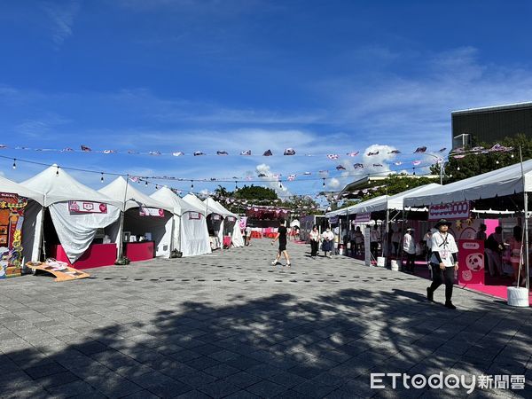 ▲▼foodpanda「叫 foodpanda 送～粉紅祭」市集。（圖／記者蕭筠攝）