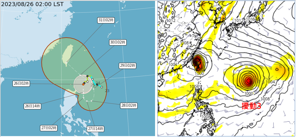 ▲▼蘇拉颱風路徑圖。（圖／中央氣象局）
