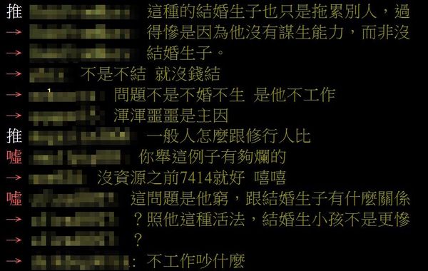 ▲▼60歲親戚不婚不生！他喊「老了會後悔」 全場打臉：不是這個問題。（圖／翻攝自批踢踢）