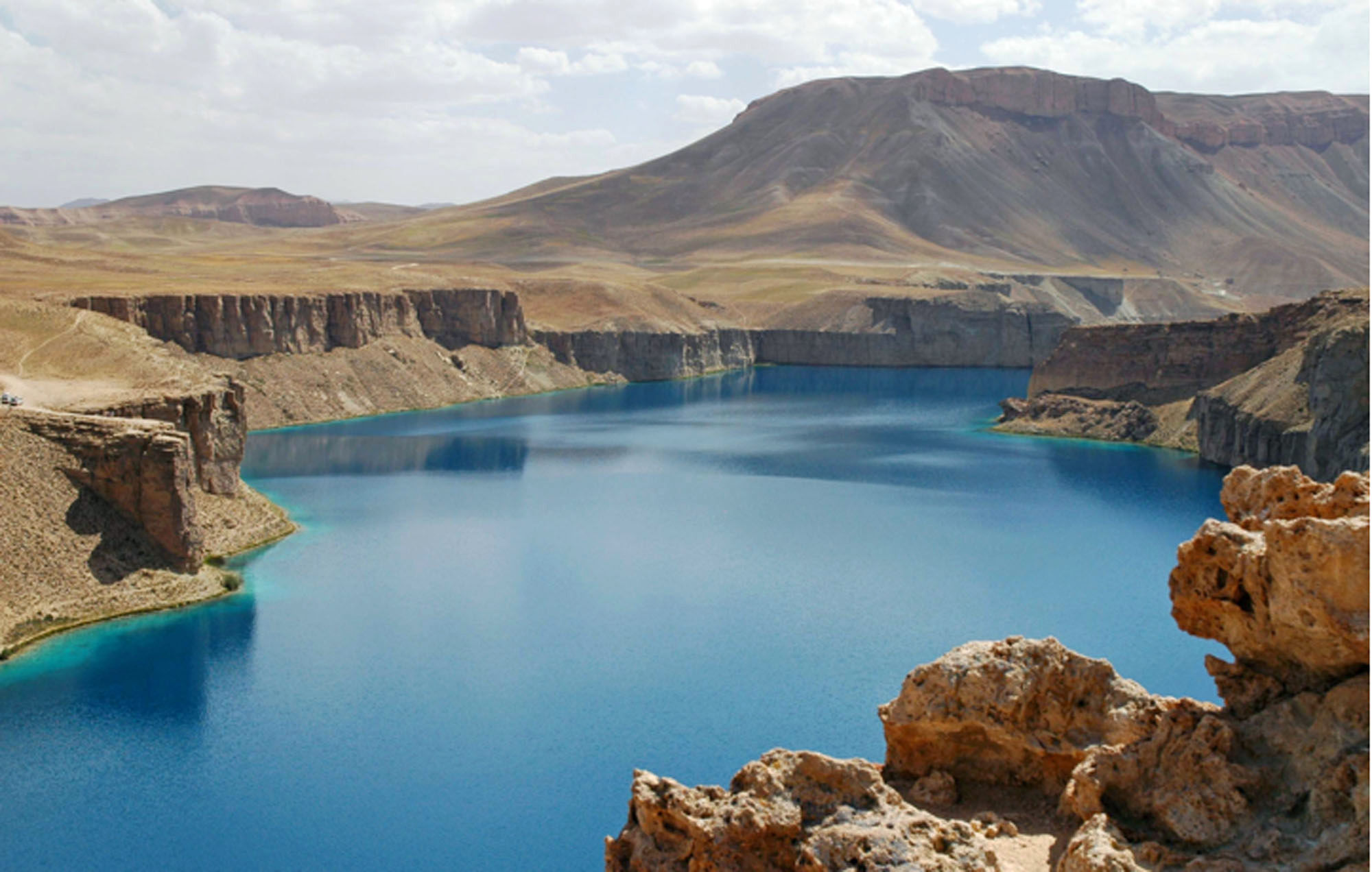 ▲▼ 阿富汗巴米揚省班達米爾國家公園（Band-e-Amir National Park）。（圖／達志影像／美聯社）