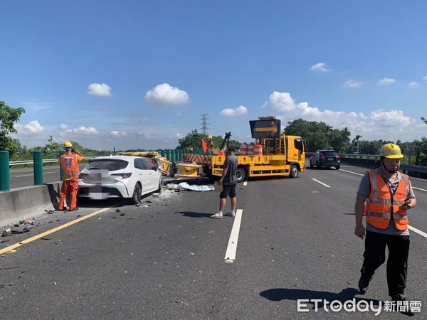 ▲國道3號南下車禍。（圖／記者林東良翻攝，下同）