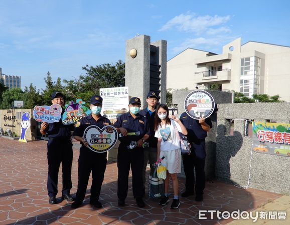 ▲▼  嘉義縣警方開學護童專案  。（圖／嘉義縣警局提供）