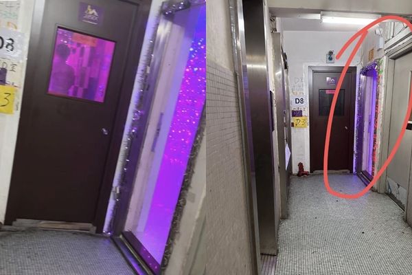 ▲▼女子到香港租屋，結果找了一層四戶的房子，其他三戶都在經營樓鳳生意。（圖／翻攝小紅書）