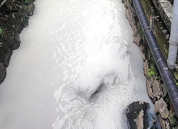 ▲▼人氣景點礁溪湯圍溝「悠遊小徑」旁的排水溝「牛奶河」。（圖／民眾提供，下同）
