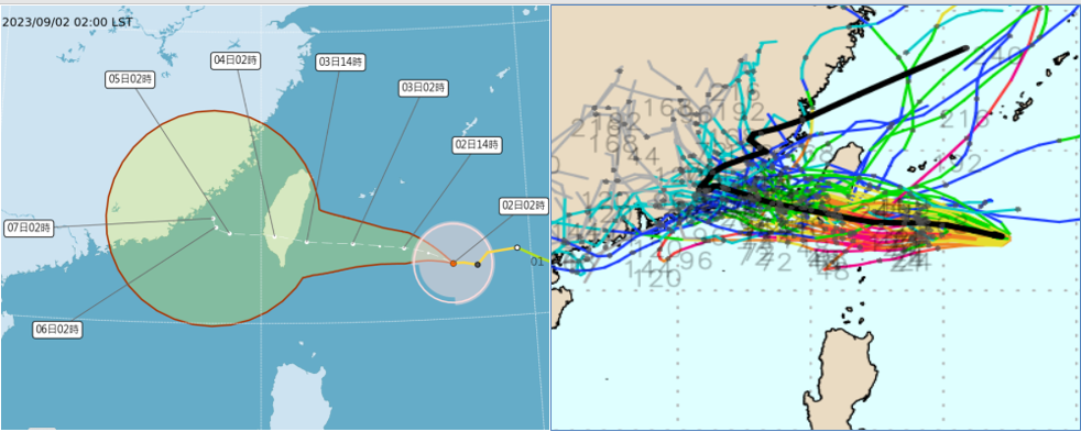 ▲▼海葵颱風。（圖／中央氣象局）