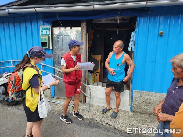 ▲海葵颱風逼近 瑞芳區所啟動「柔性勸離」。（圖／記者郭世賢翻攝）