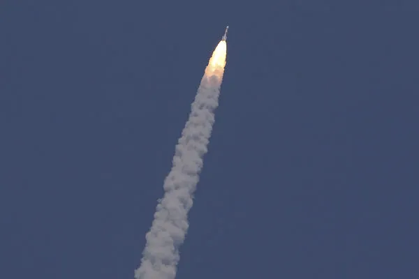 ▲▼2023年9月2日，印度探測器「太陽-L1號」（Aditya-L1）從薩迪什·達萬太空中心（Satish Dhawan Space Centre）升空。（圖／達志影像／美聯社）