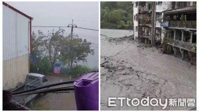 海葵漸發威！廬山風雨摻冰雹溪水暴漲　馬赫坡10人簽切結書拒撤離