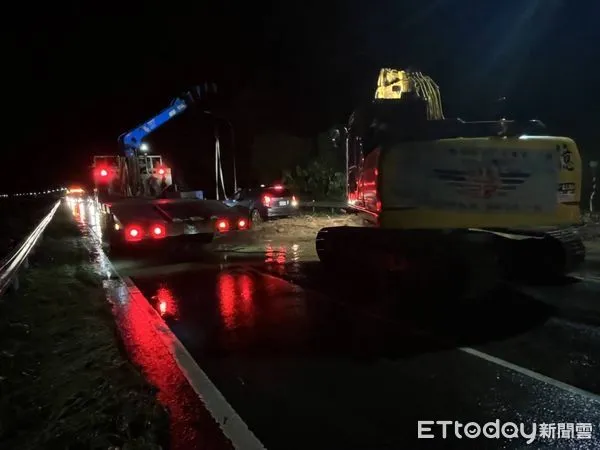 ▲台27線甲7.5公里處，有輕微土石流影響道路通行             。（圖／記者吳奕靖翻攝）