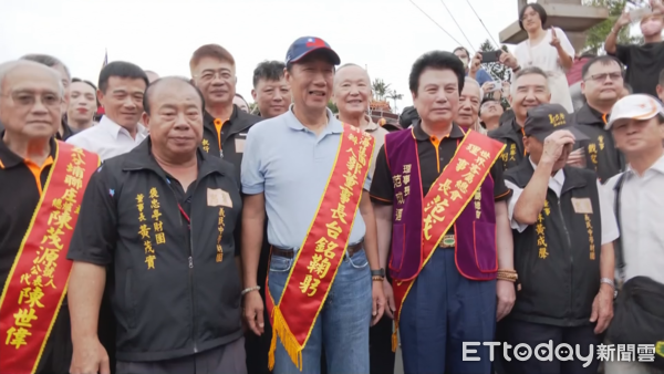 ▲范成連昨日同框郭台銘，今日又說不出口支持侯友宜。（圖／記者鄭佩玟攝）