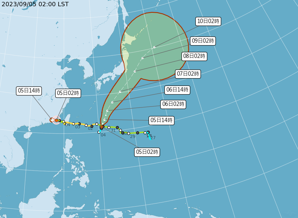 ▲▼鴛鴦颱風最快今下半天生成。（圖／氣象局）